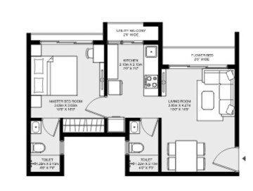  1 BHK Apartment at Godrej Sky Gardens Vihaa, Badlapur East – for Rent